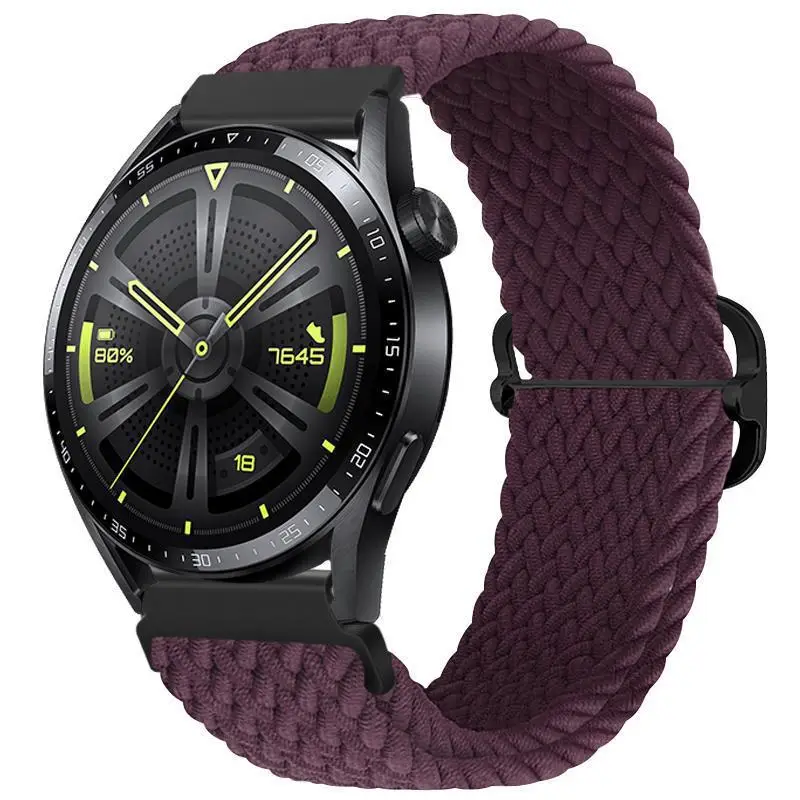 Adjustable Braided Nylon Watch Strap for Huawei Gt3 Watch