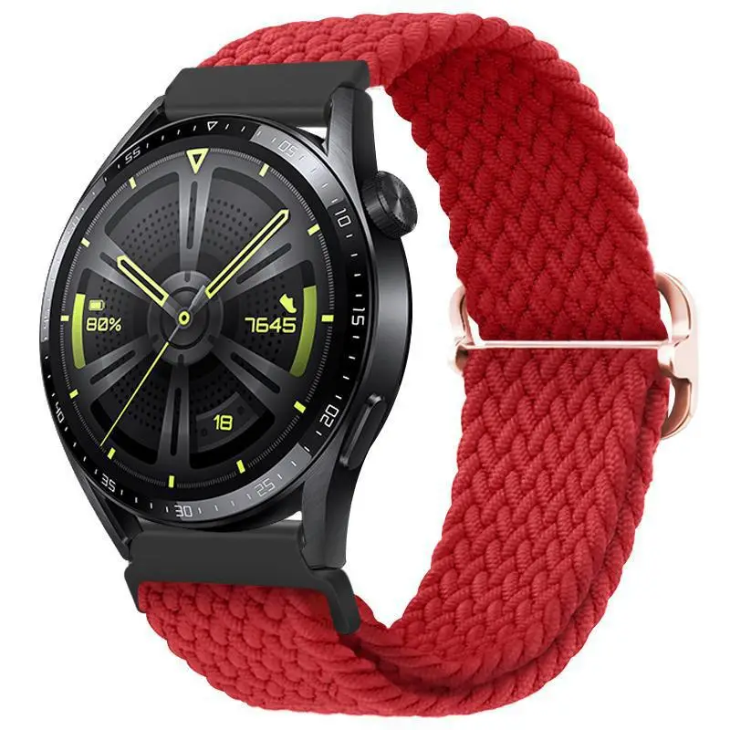 Adjustable Braided Nylon Watch Strap for Huawei Gt3 Watch