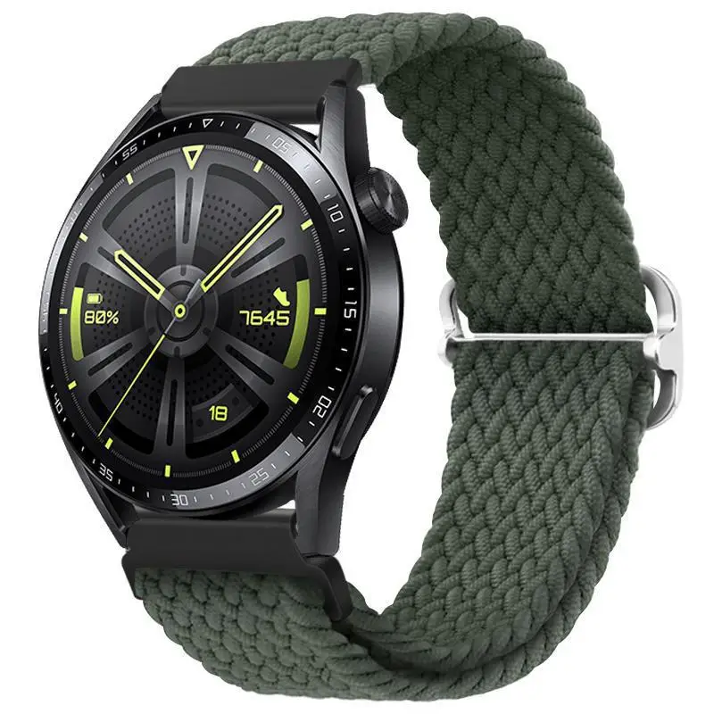 Adjustable Braided Nylon Watch Strap for Huawei Gt3 Watch