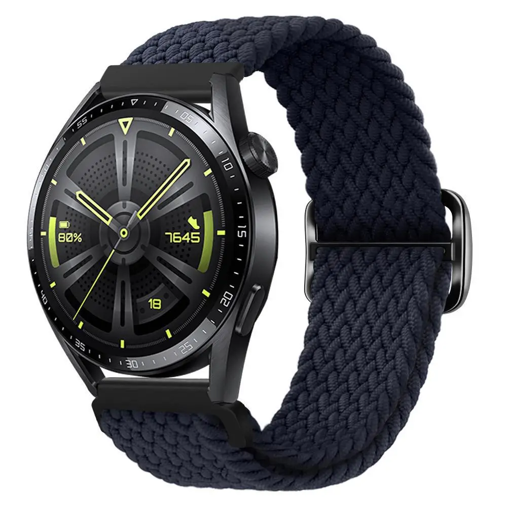 Adjustable Braided Nylon Watch Strap for Huawei Gt3 Watch