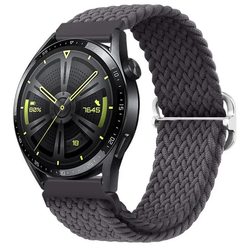 Adjustable Braided Nylon Watch Strap for Huawei Gt3 Watch