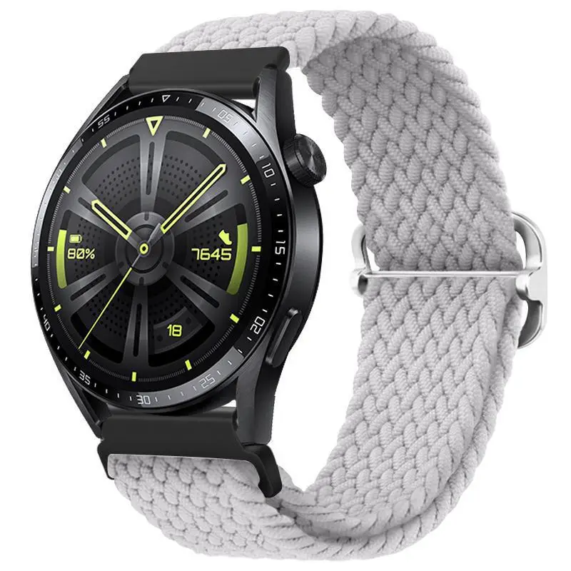 Adjustable Braided Nylon Watch Strap for Huawei Gt3 Watch
