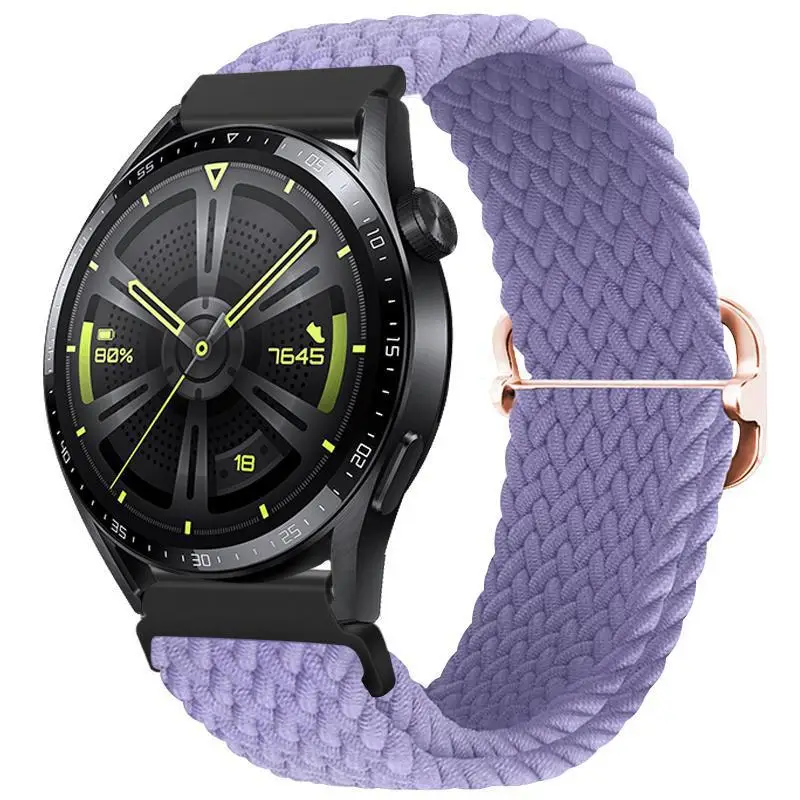 Adjustable Braided Nylon Watch Strap for Huawei Gt3 Watch