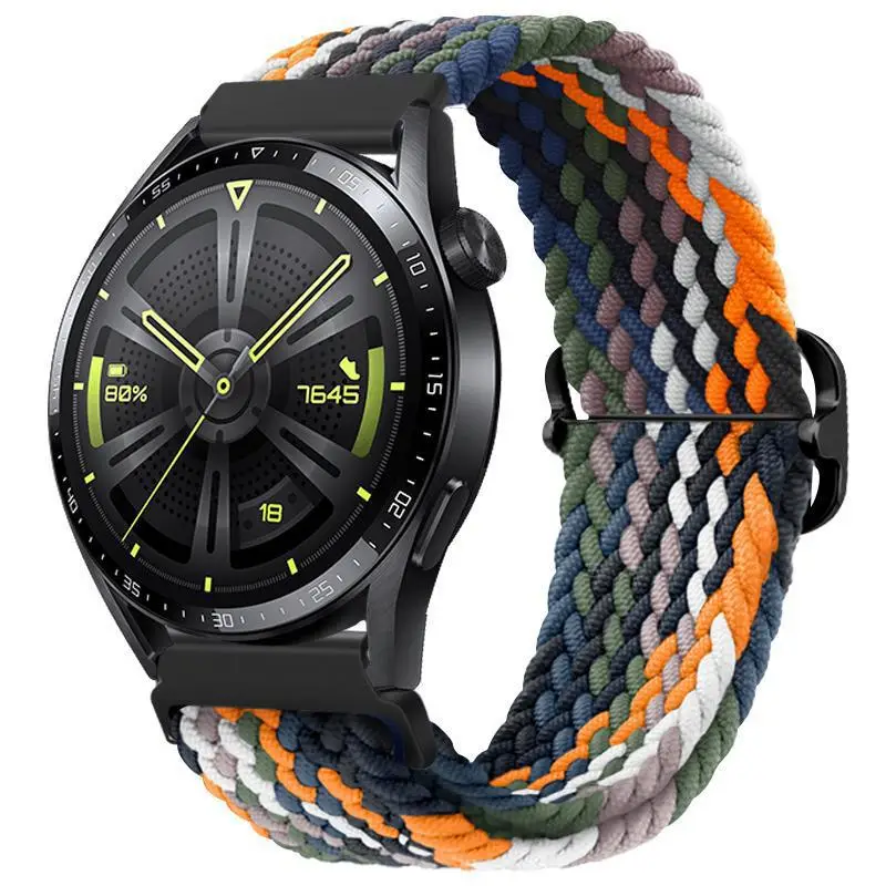 Adjustable Braided Nylon Watch Strap for Huawei Gt3 Watch
