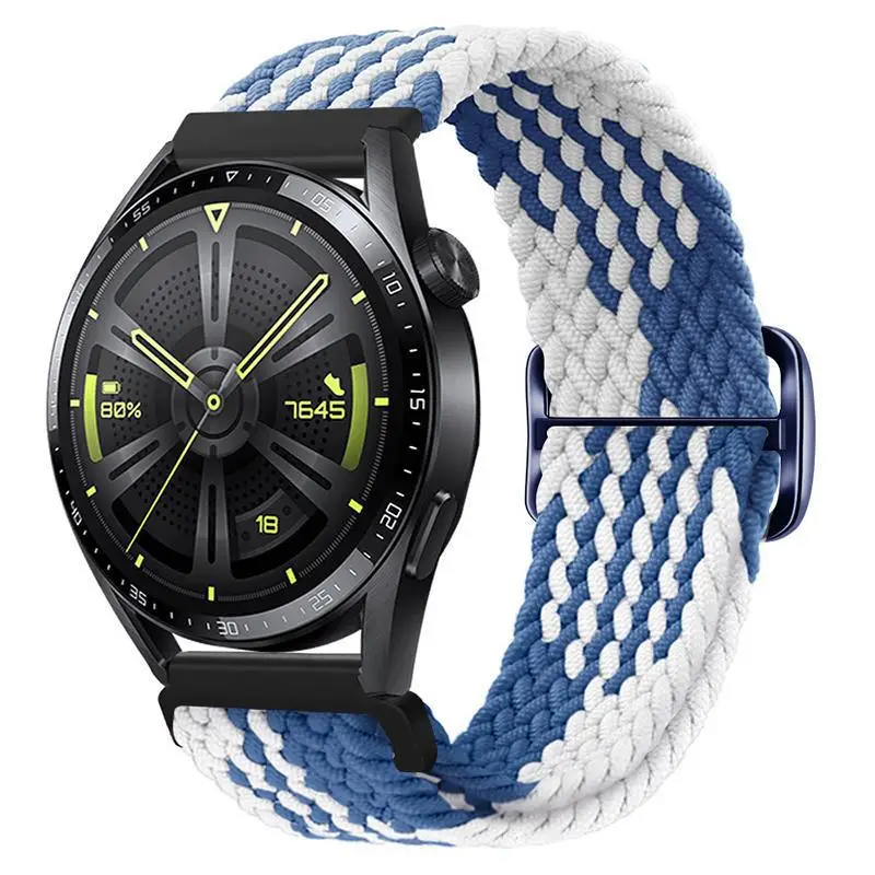 Adjustable Braided Nylon Watch Strap for Huawei Gt3 Watch