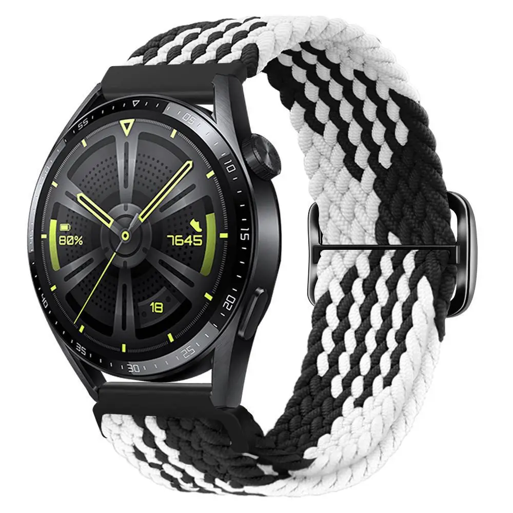 Adjustable Braided Nylon Watch Strap for Huawei Gt3 Watch