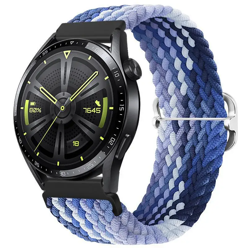 Adjustable Braided Nylon Watch Strap for Huawei Gt3 Watch