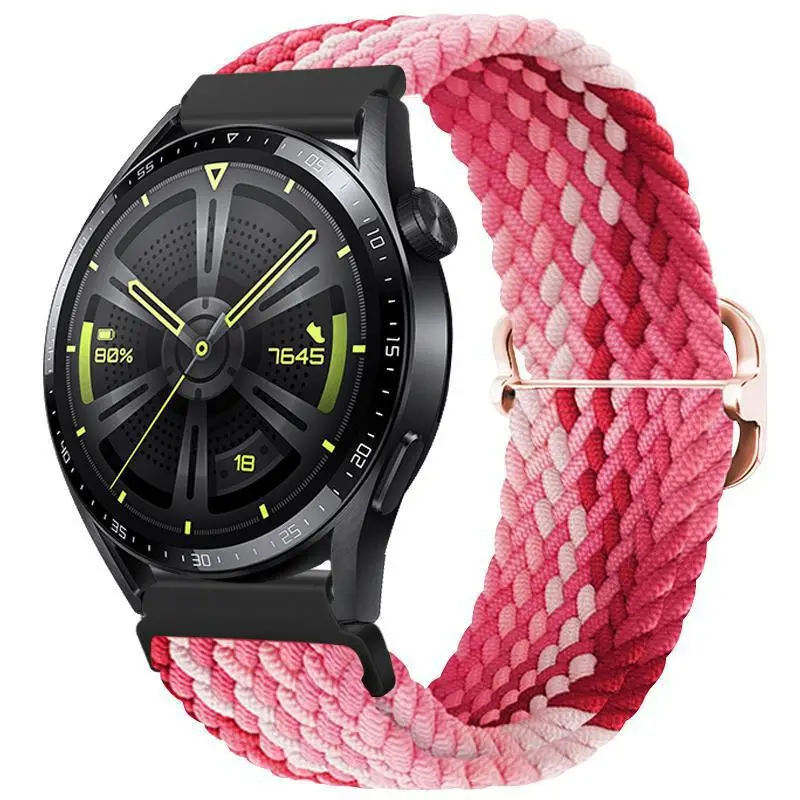 Adjustable Braided Nylon Watch Strap for Huawei Gt3 Watch
