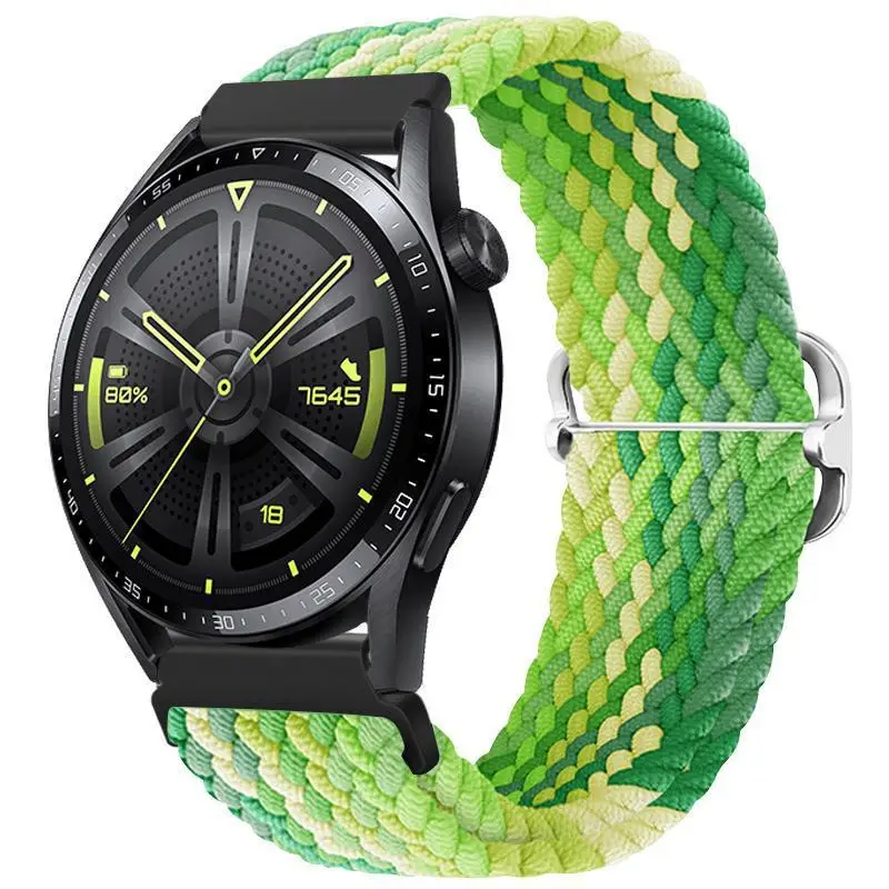 Adjustable Braided Nylon Watch Strap for Huawei Gt3 Watch