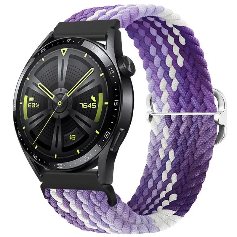 Adjustable Braided Nylon Watch Strap for Huawei Gt3 Watch
