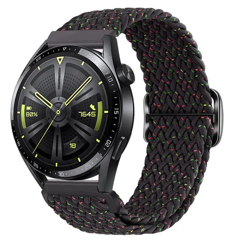 Adjustable Braided Nylon Watch Strap for Huawei Gt3 Watch