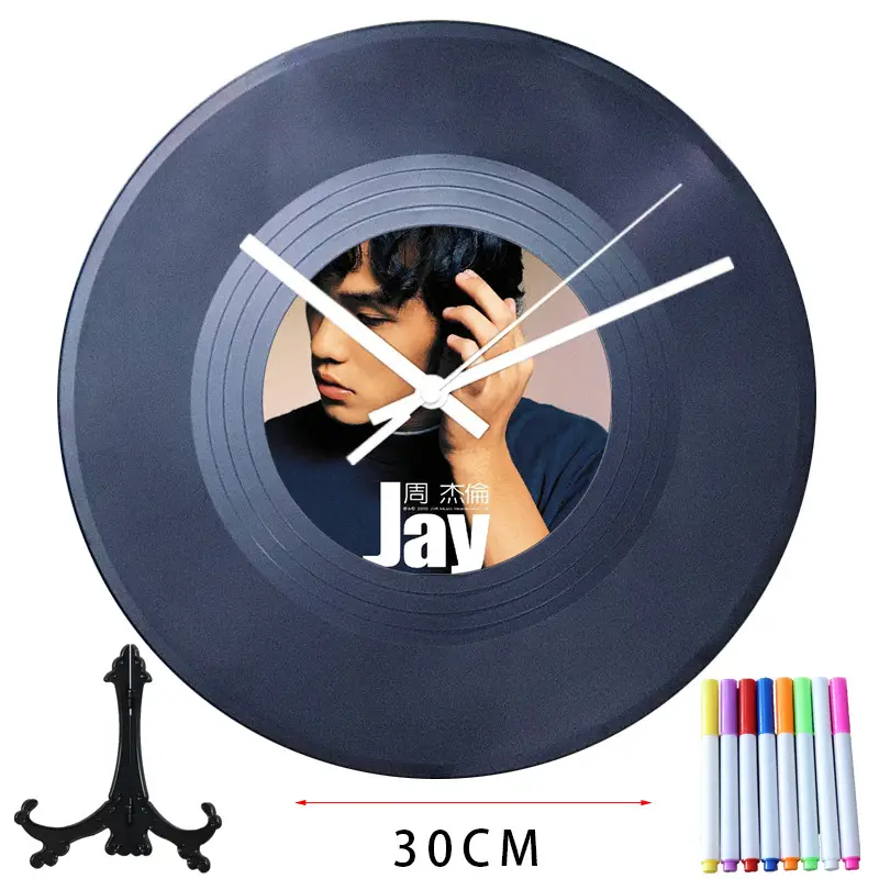 Jay Jay Vinyl Wall Clock 30cm DIY Decorative