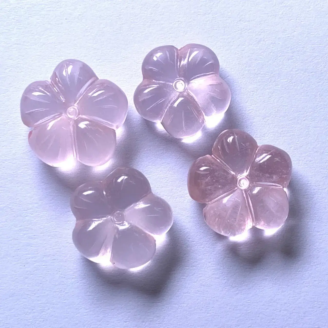 Natural Starlight Pink Crystal Five-Petal Jewelry Accessories - Image 2