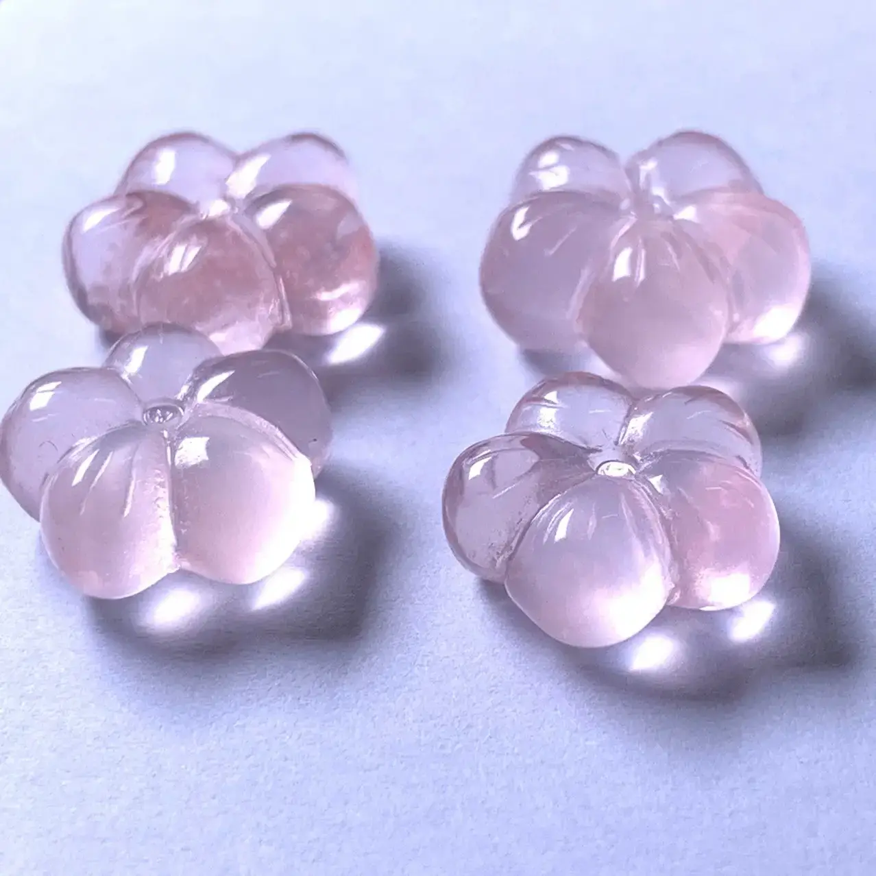 Natural Starlight Pink Crystal Five-Petal Jewelry Accessories - Image 3