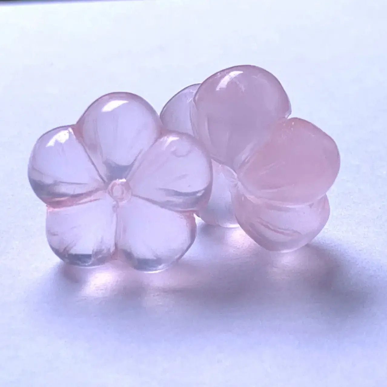 Natural Starlight Pink Crystal Five-Petal Jewelry Accessories - Image 4
