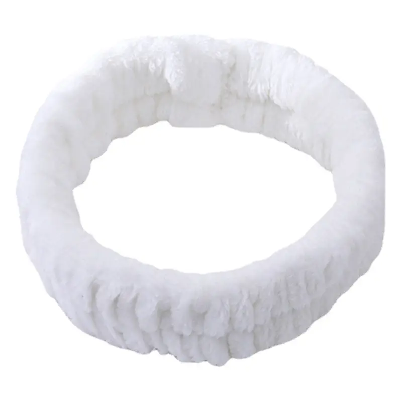 Plush Cross-Bound Face Wash Hair Belt Set