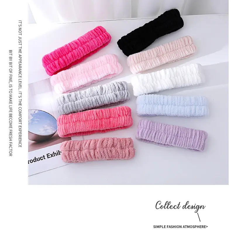 Plush Cross-Bound Face Wash Hair Belt Set — feature 12