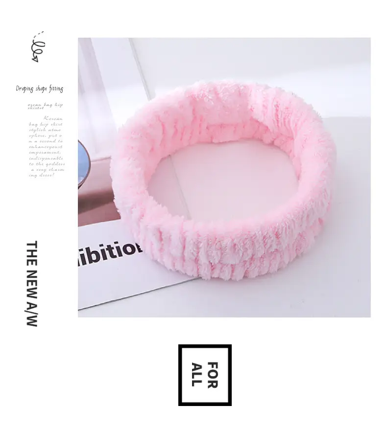 Plush Cross-Bound Face Wash Hair Belt Set — feature 15