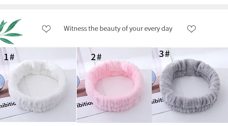 Plush Cross-Bound Face Wash Hair Belt Set — feature 6