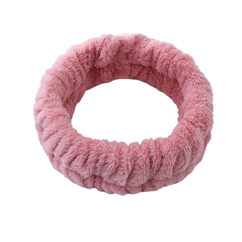 Plush Cross-Bound Face Wash Hair Belt Set - Image 10