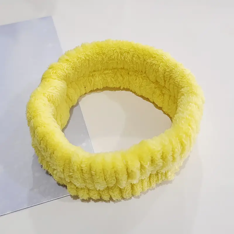 Plush Cross-Bound Face Wash Hair Belt Set - Image 12