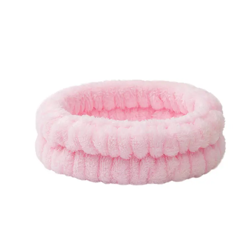 Plush Cross-Bound Face Wash Hair Belt Set - Image 15