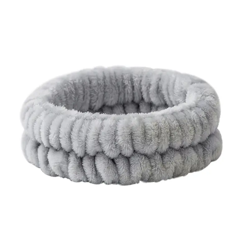 Plush Cross-Bound Face Wash Hair Belt Set - Image 16