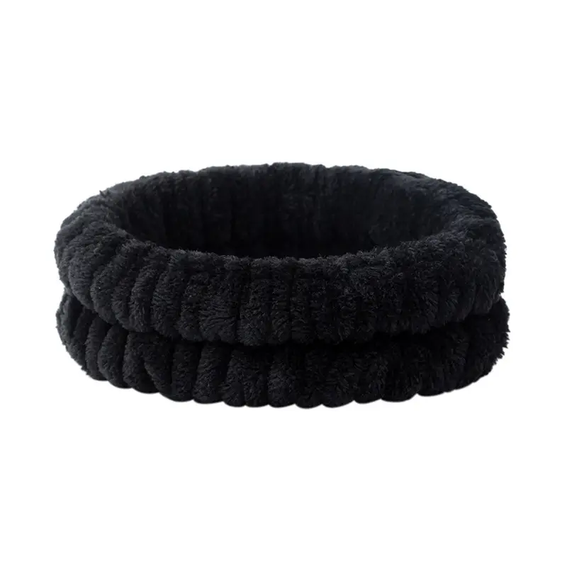 Plush Cross-Bound Face Wash Hair Belt Set - Image 17