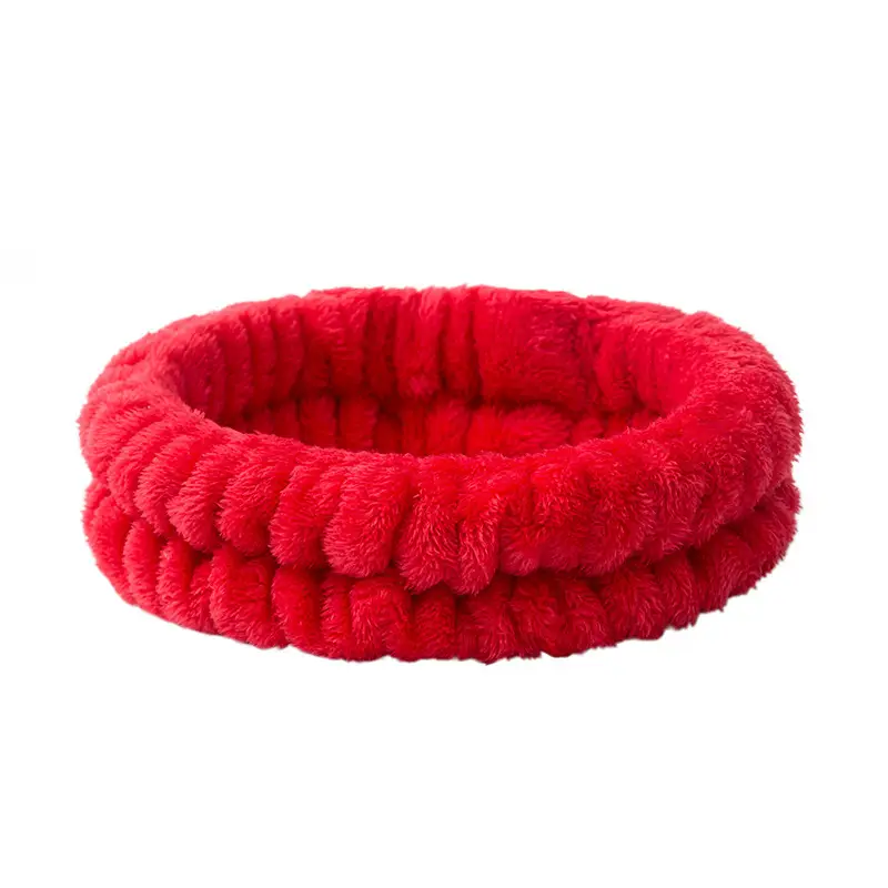 Plush Cross-Bound Face Wash Hair Belt Set - Image 18