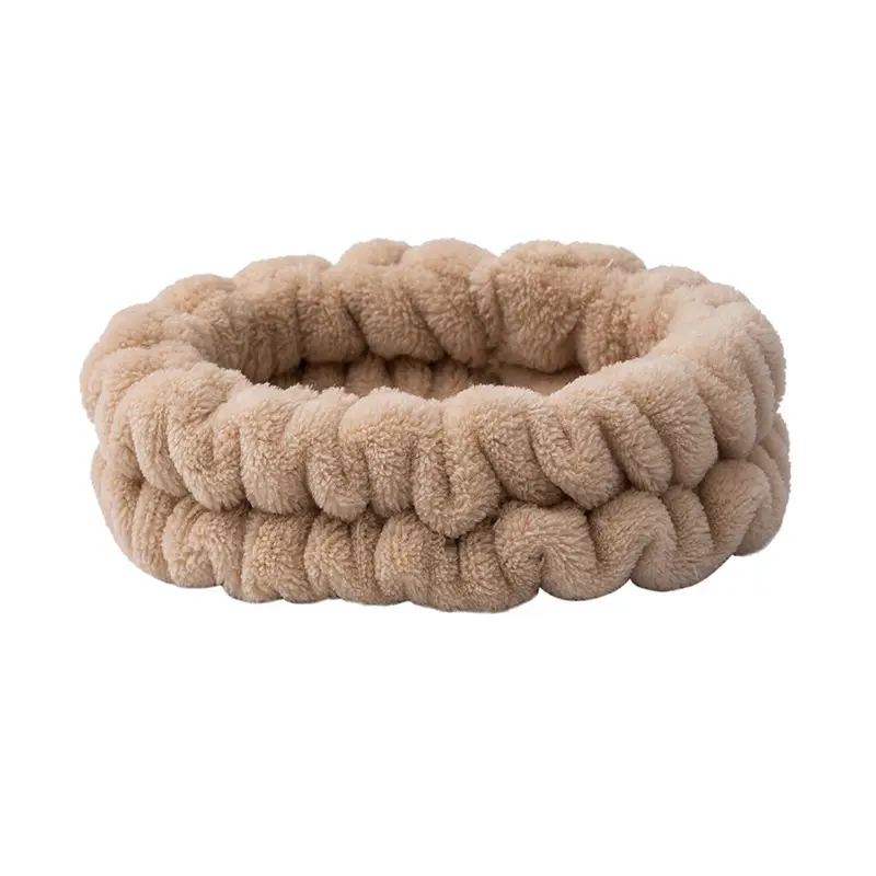 Plush Cross-Bound Face Wash Hair Belt Set - Image 19