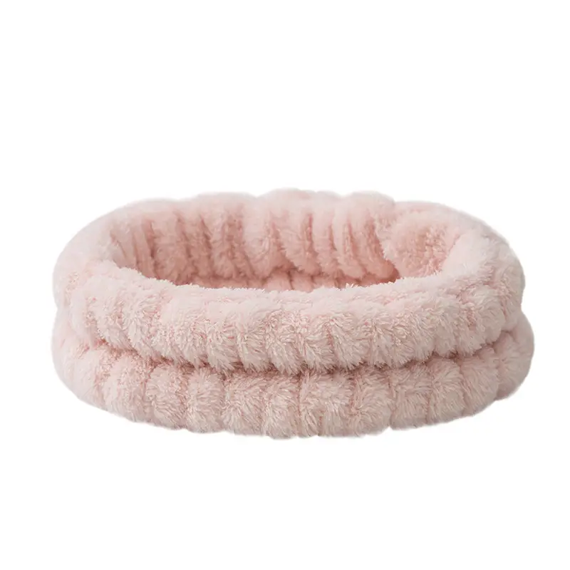 Plush Cross-Bound Face Wash Hair Belt Set - Image 23