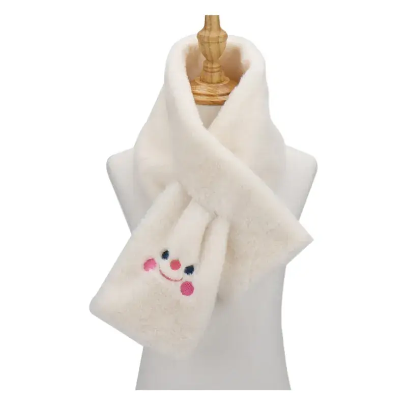 Korean Ins Scarf with Smiley Design for Girls