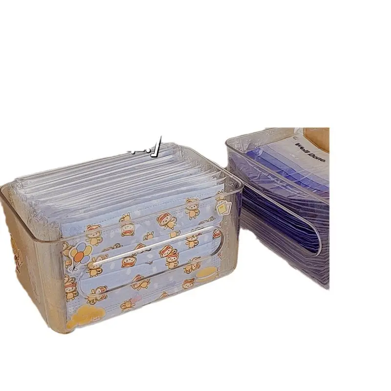 Transparent Wall-Mounted Mask Storage Box for Behind-the-Door Organizer - Image 8