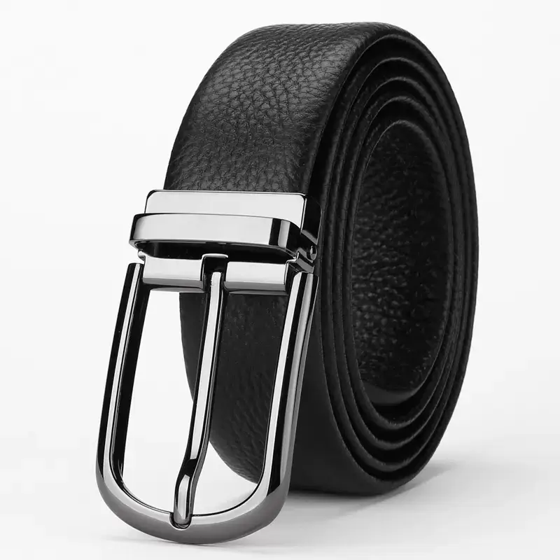 Cowhide Belt for Men 3.3cm Wide Real Denim All Match - Image 7