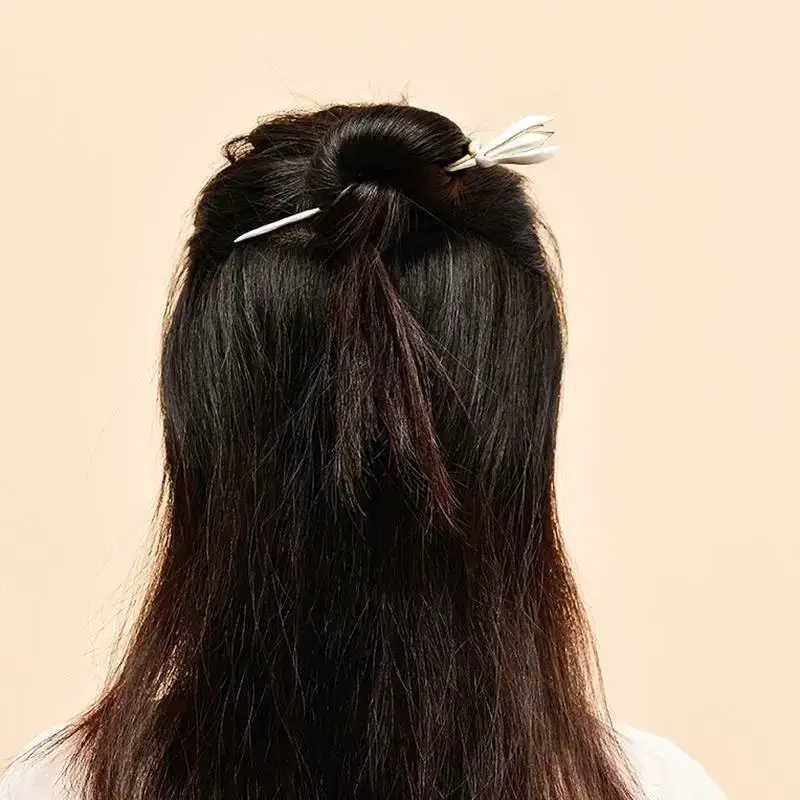 S925 Silver Magnolia Flower Hairpin for Women - Image 5