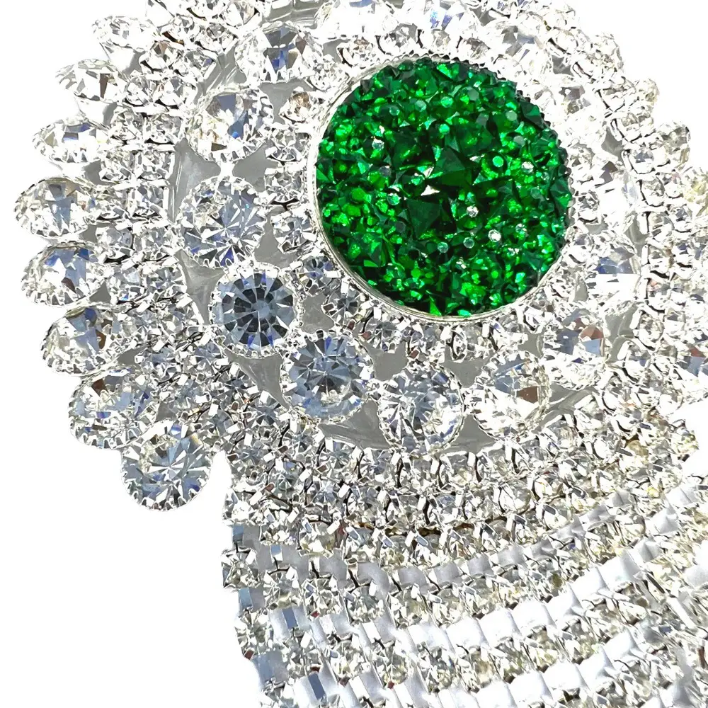 Green Diamond Tassel Breast Sticker Women's Fashion Accessory - Image 5