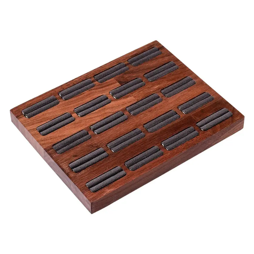 Retro Gold Ring Display Tray for Jewelry Storage