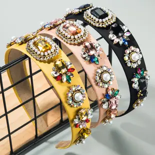 Multicolor Diamond Full Headband for Women — feature 11