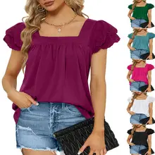 2023 Spring Abstract Printed Chiffon Shirt for Women — feature 10