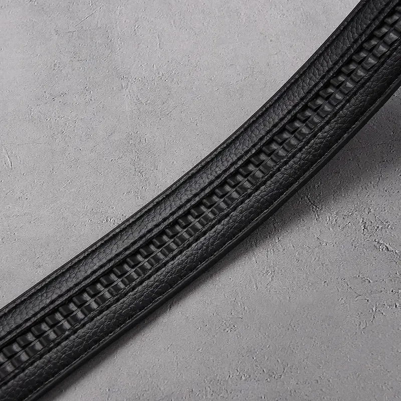 Gold Croc Belt Automatic Buckle Men's Belt — feature 36