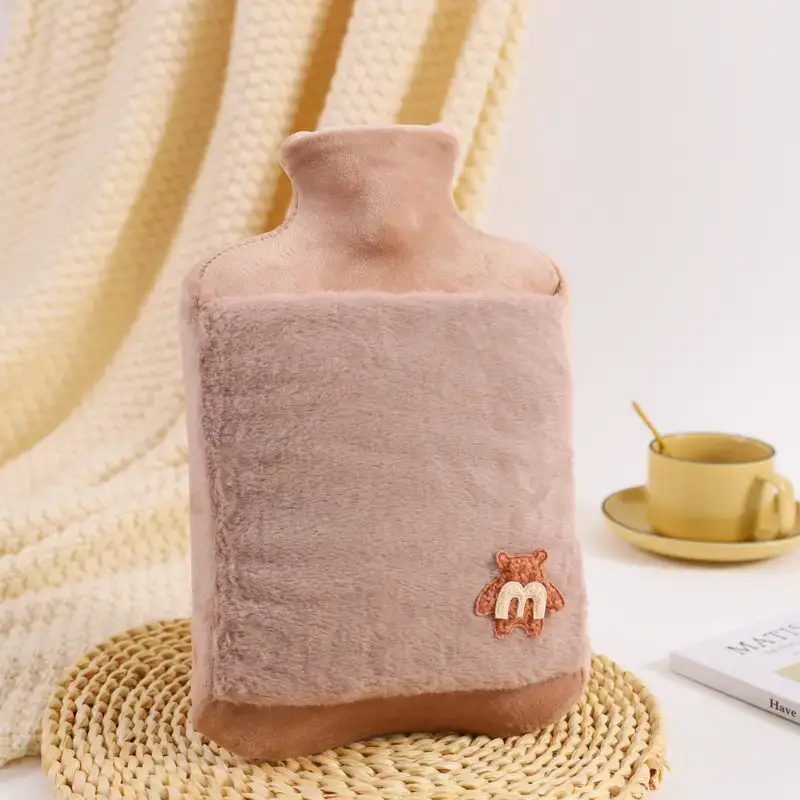 New Plush Hand Warmer Thickened PVC Hot Water Bag - Image 3