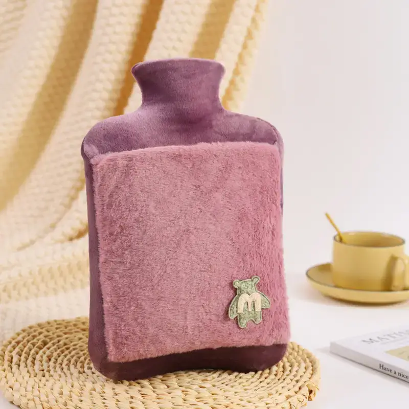 New Plush Hand Warmer Thickened PVC Hot Water Bag - Image 4