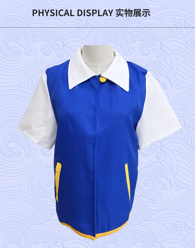 Pokémon Blue White Elf Ball Jacket for Girls — feature 7