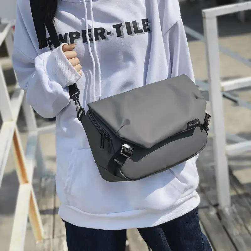Men & Women Black Crossbody Shoulder Bag Set - Image 4