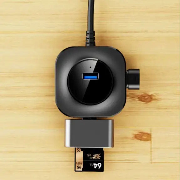 4-in-1 USB Hub with 3.0 Port & Splitter Cable - Image 3