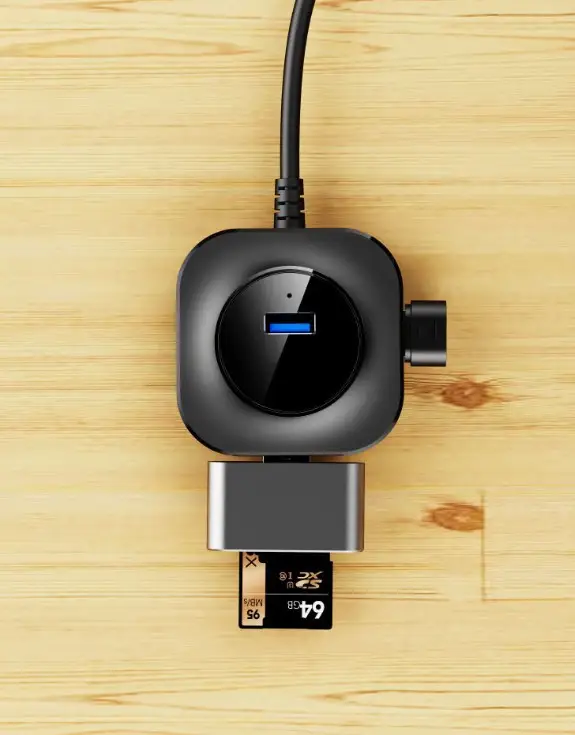 4-in-1 USB Hub with 3.0 Port & Splitter Cable — feature 5