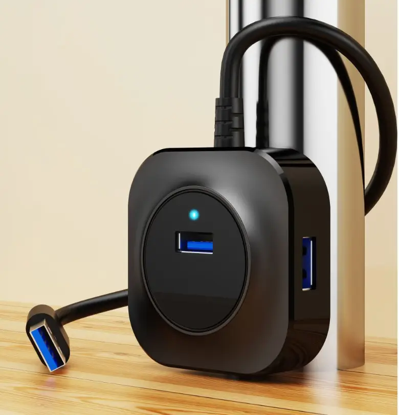 4-in-1 USB Hub with 3.0 Port & Splitter Cable — feature 6