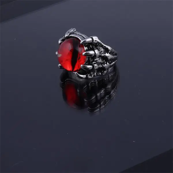Devil's Eye Men's Ring with Exaggerated Punk Design