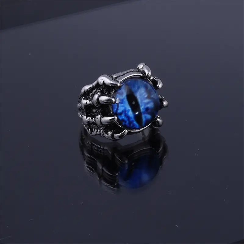 Devil's Eye Men's Ring with Exaggerated Punk Design