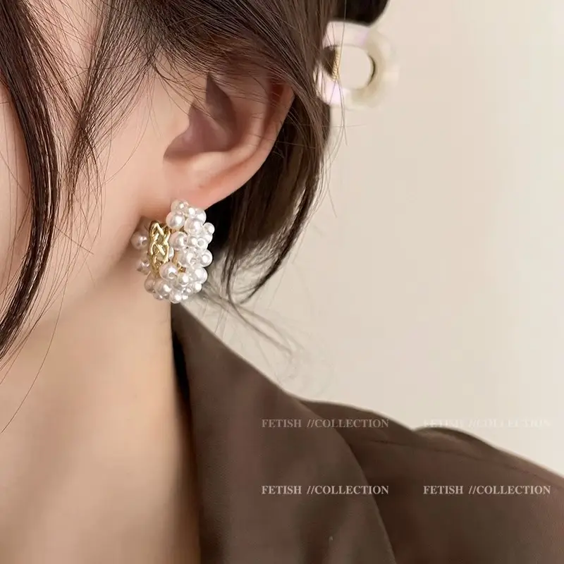 Pearl Earrings for Women Spring Summer Elegant Chinoiserie - Image 8